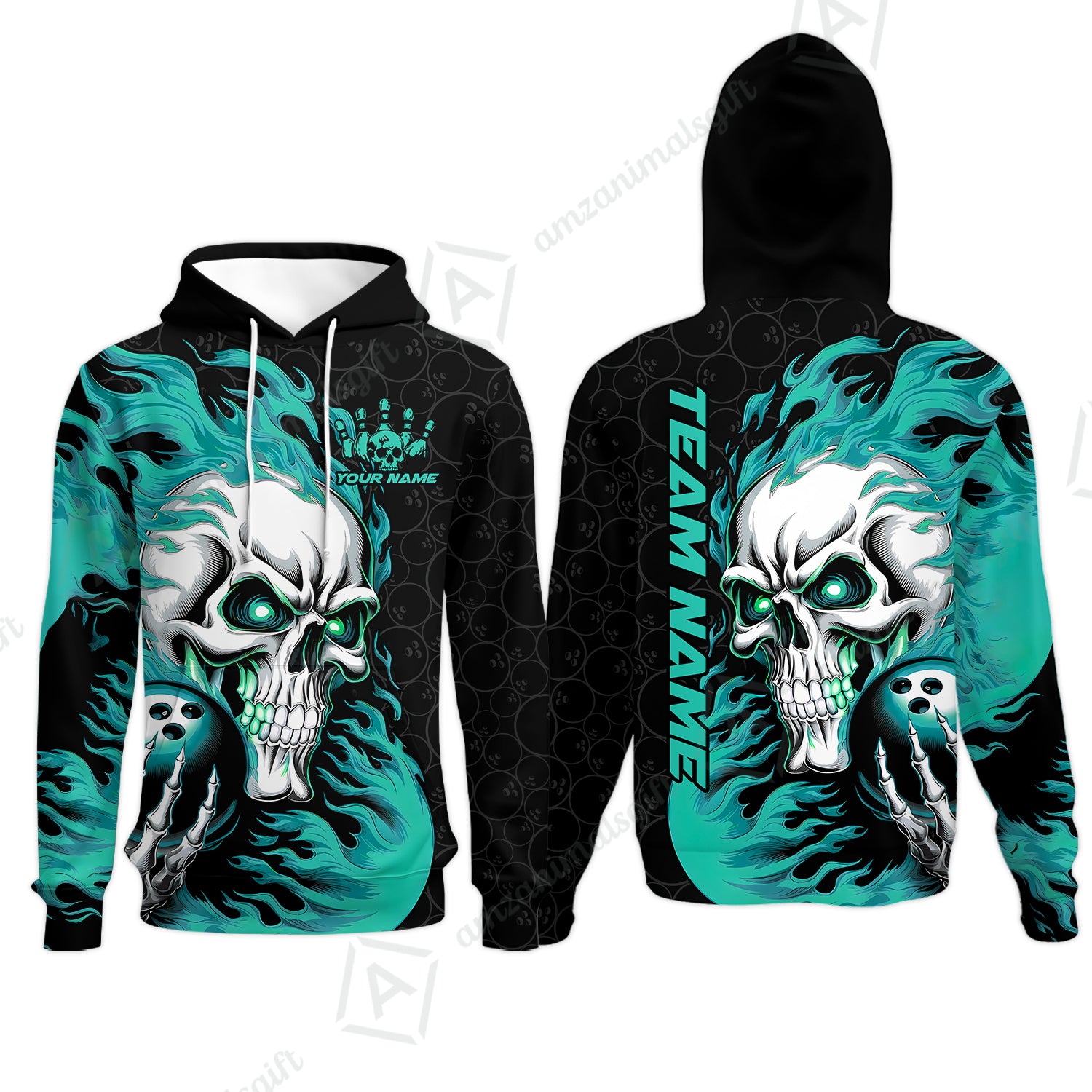 Hoodie||Turquoise