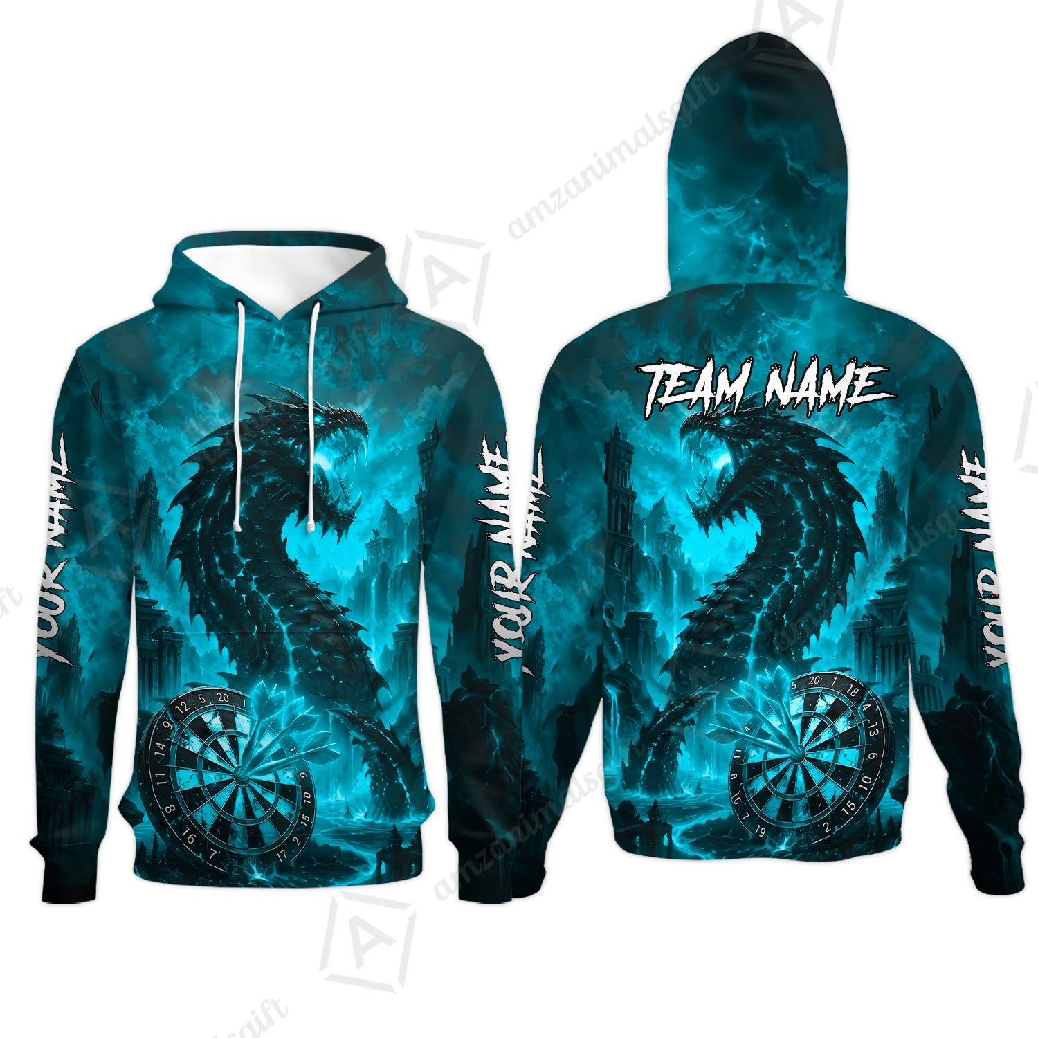 Hoodie||Turquoise