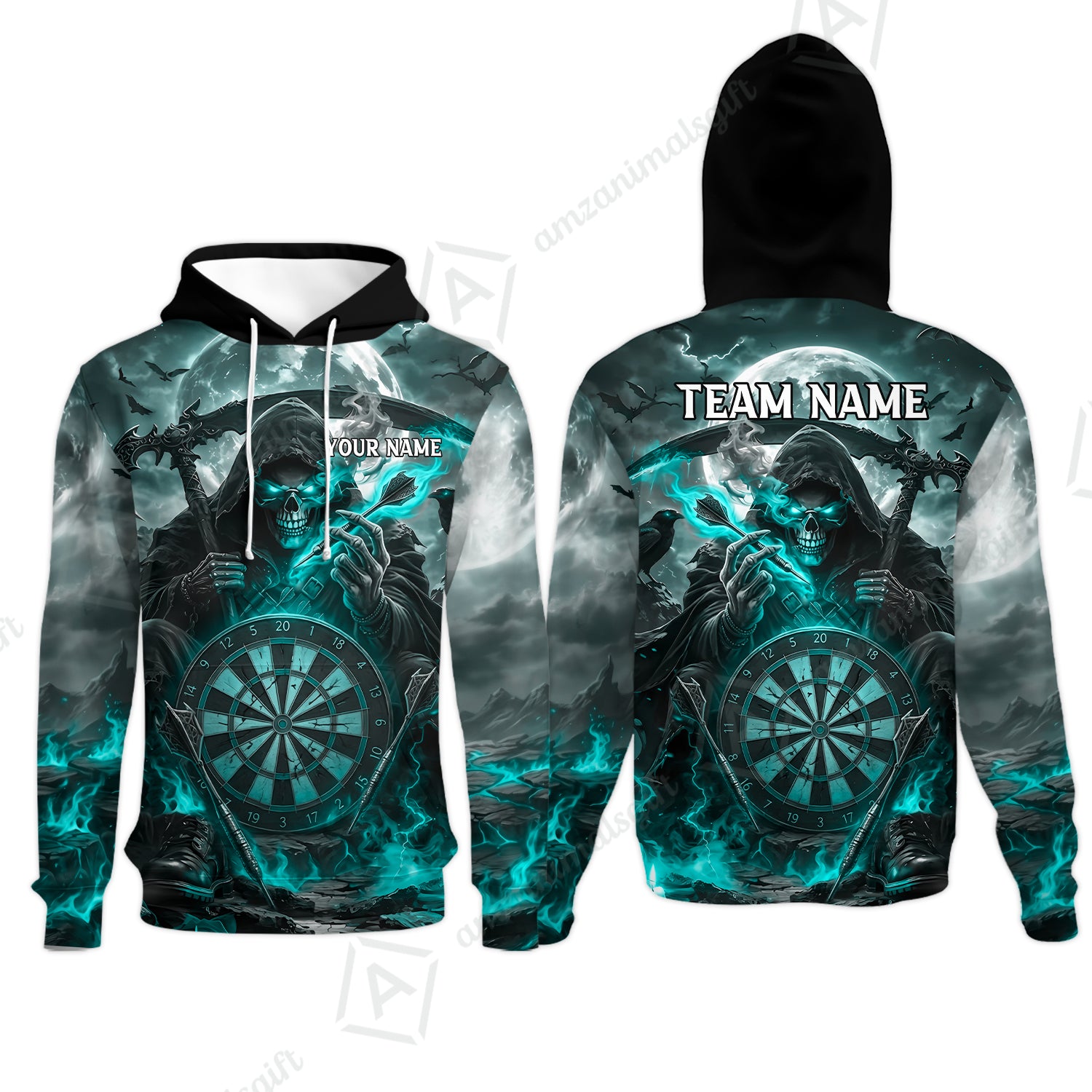 Hoodie||Turquoise