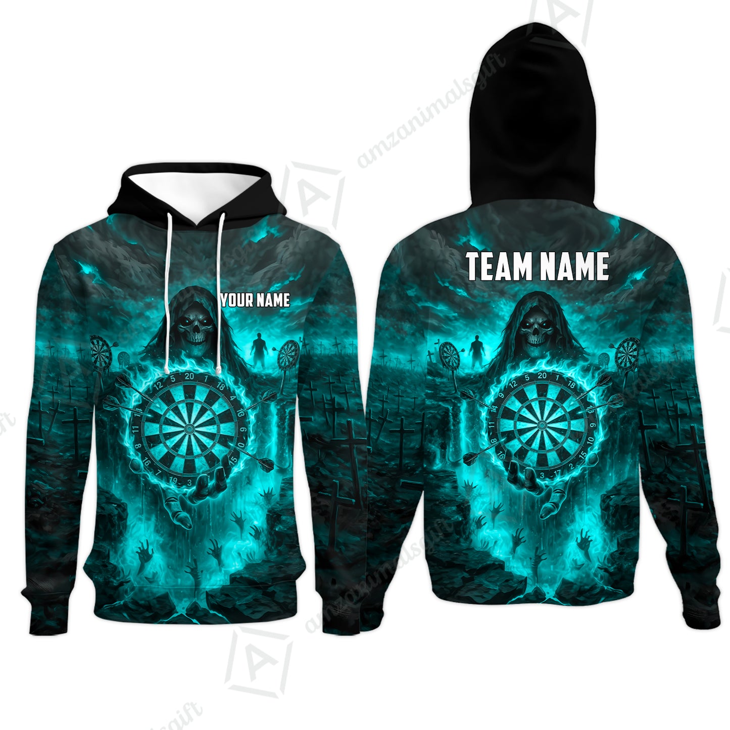 Hoodie||Turquoise