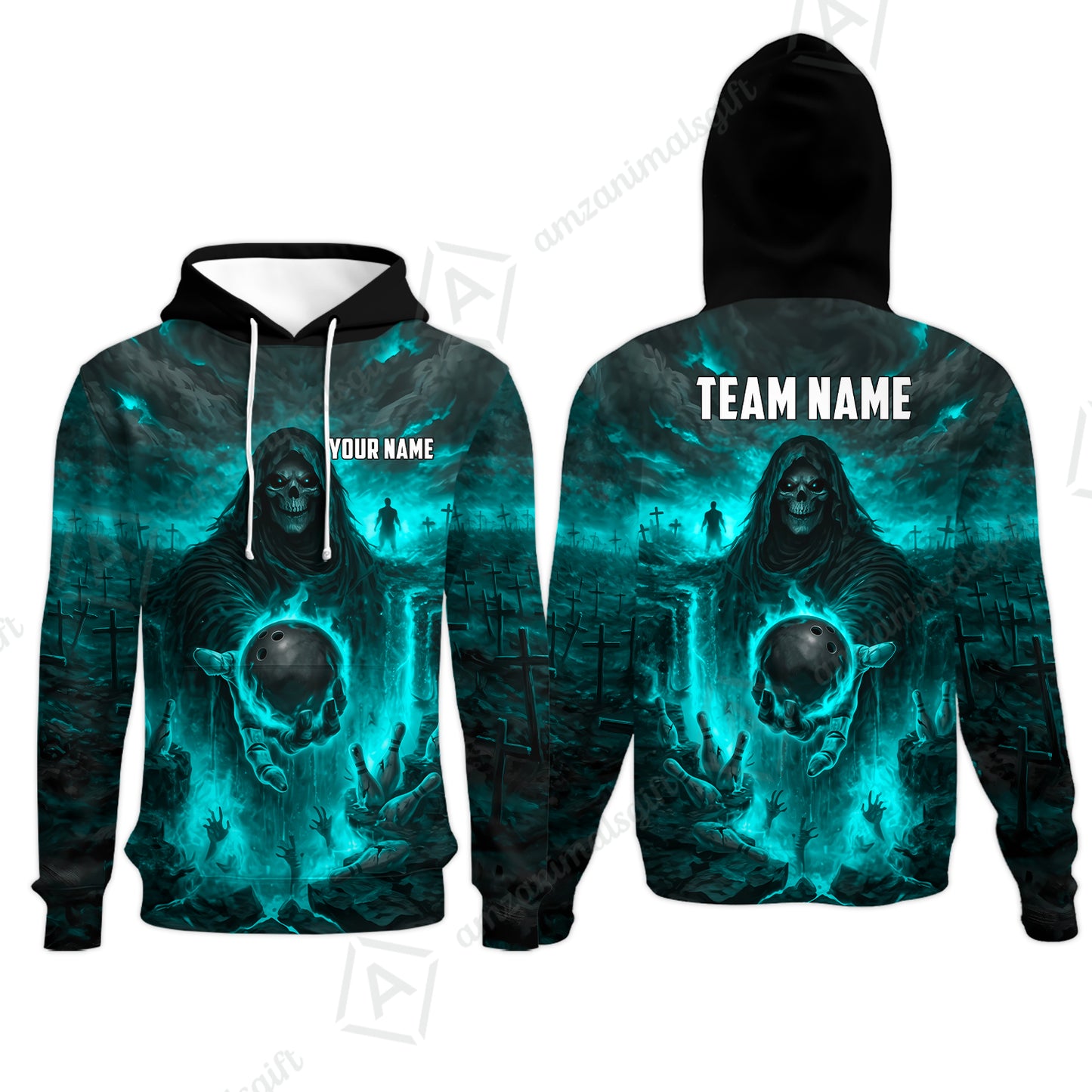 Hoodie||Turquoise