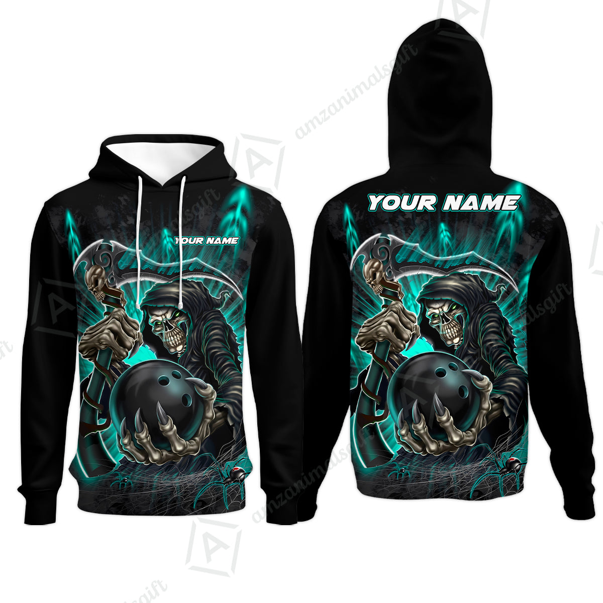 Hoodie||Turquoise