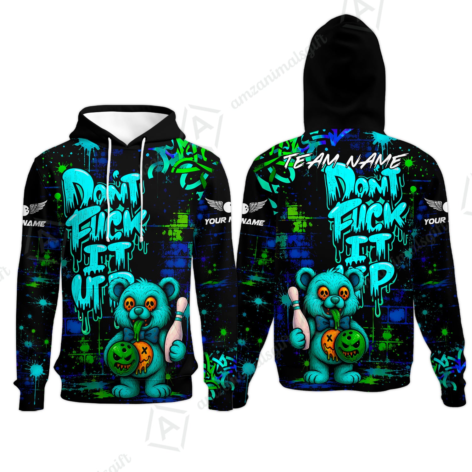 Hoodie||Turquoise