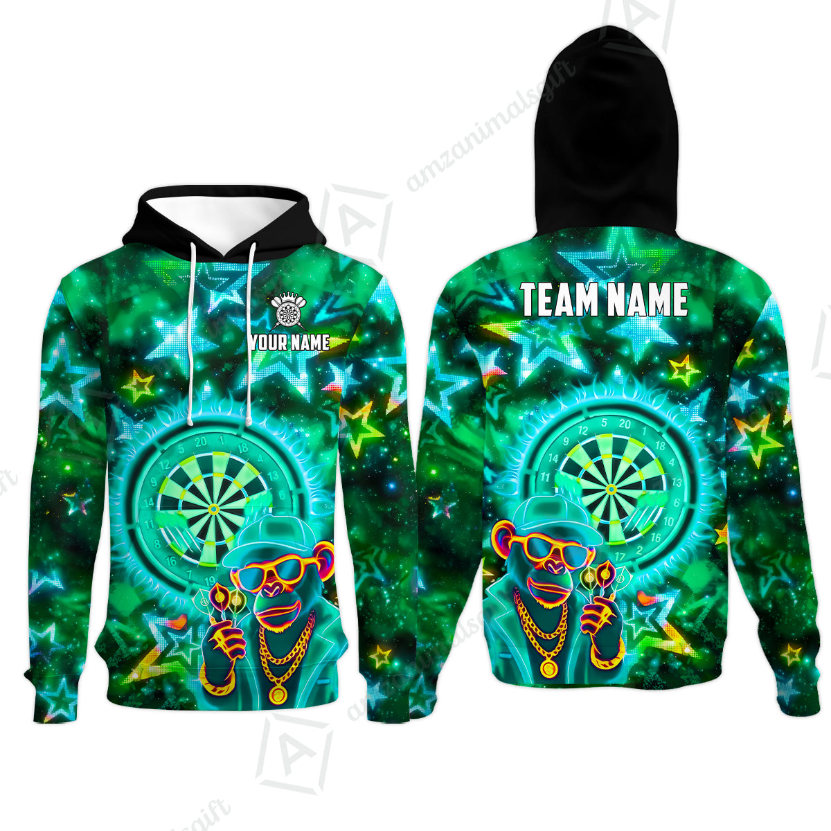 Hoodie||Turquoise