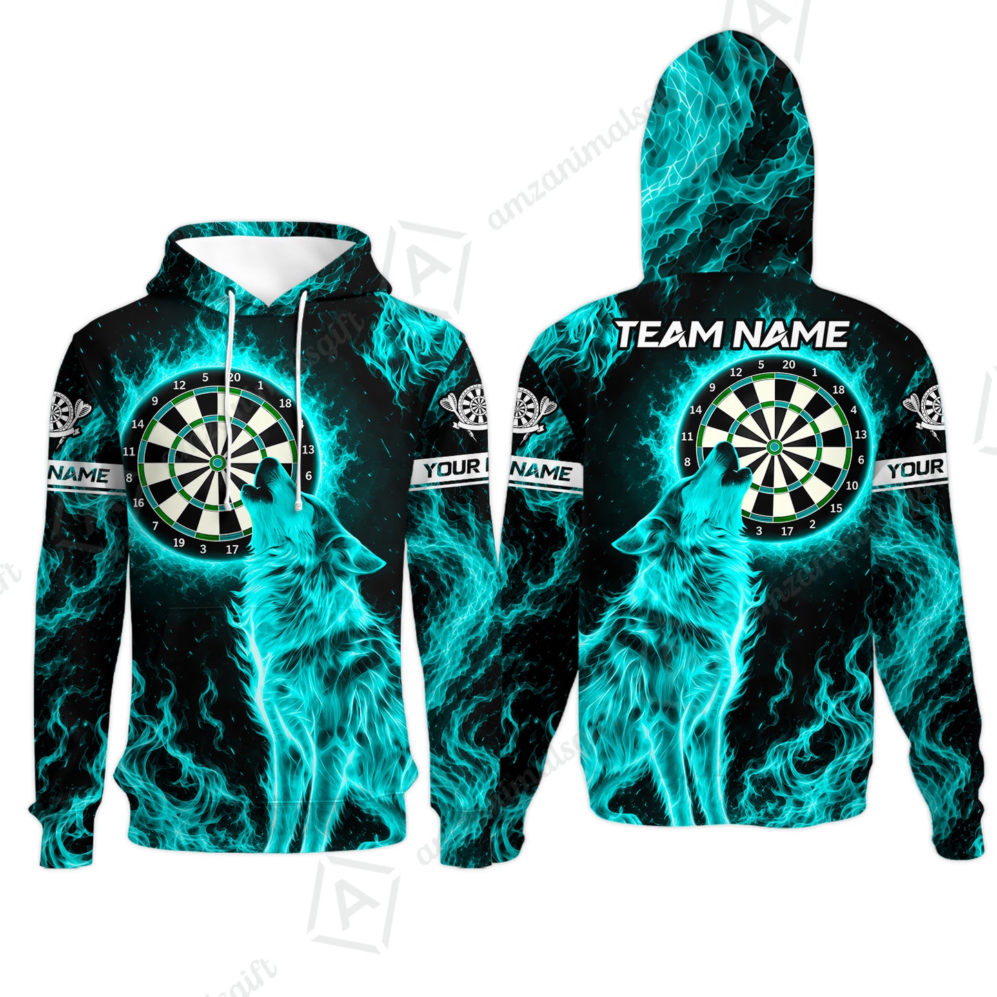 Hoodie||Turquoise