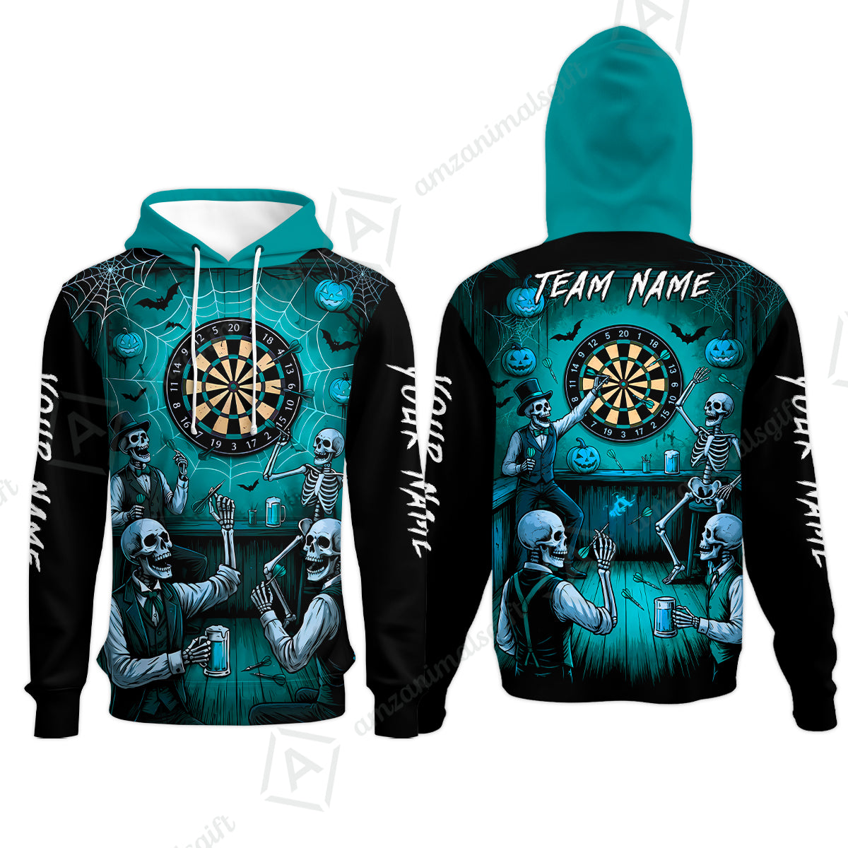 Hoodie||Turquoise