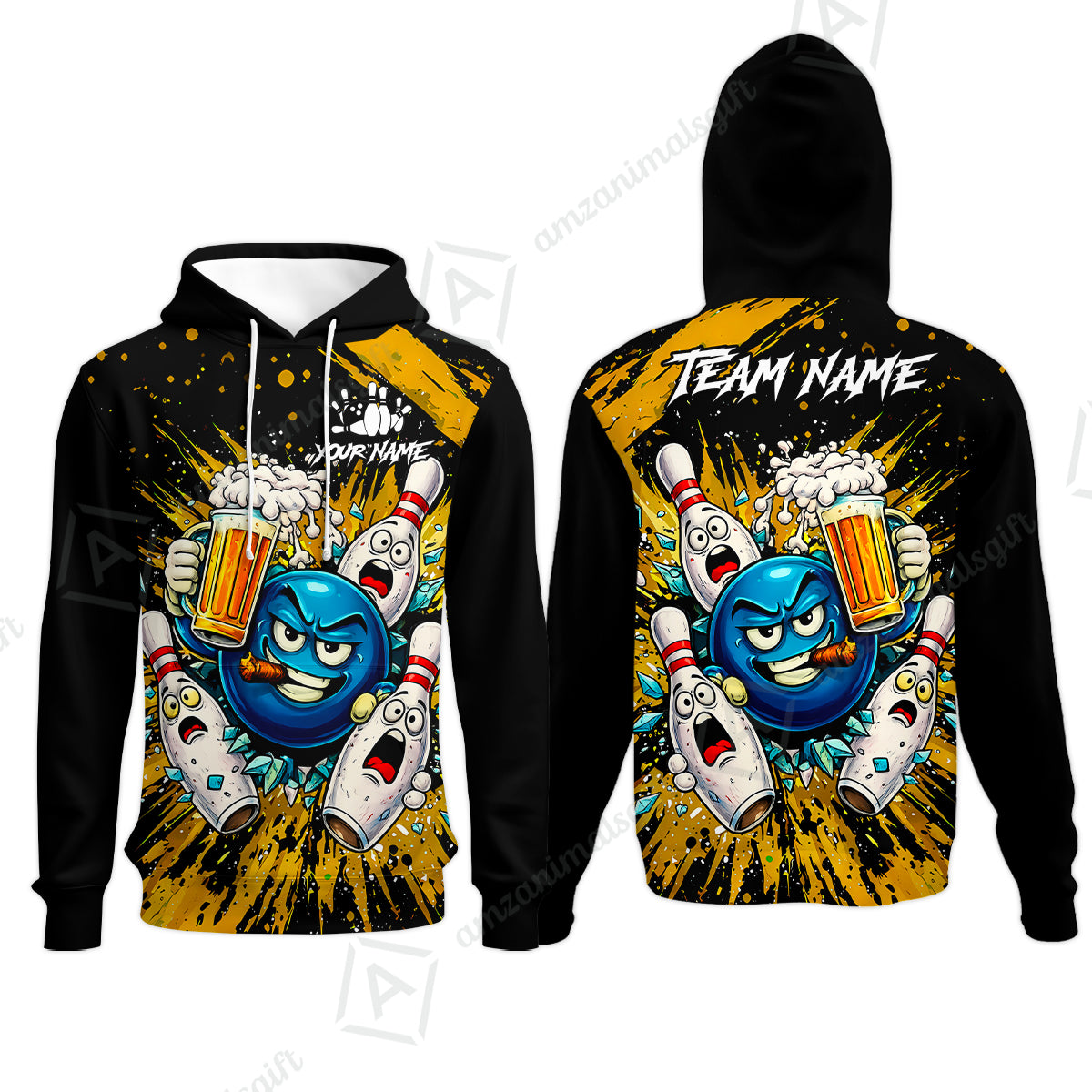 Hoodie||Yellow