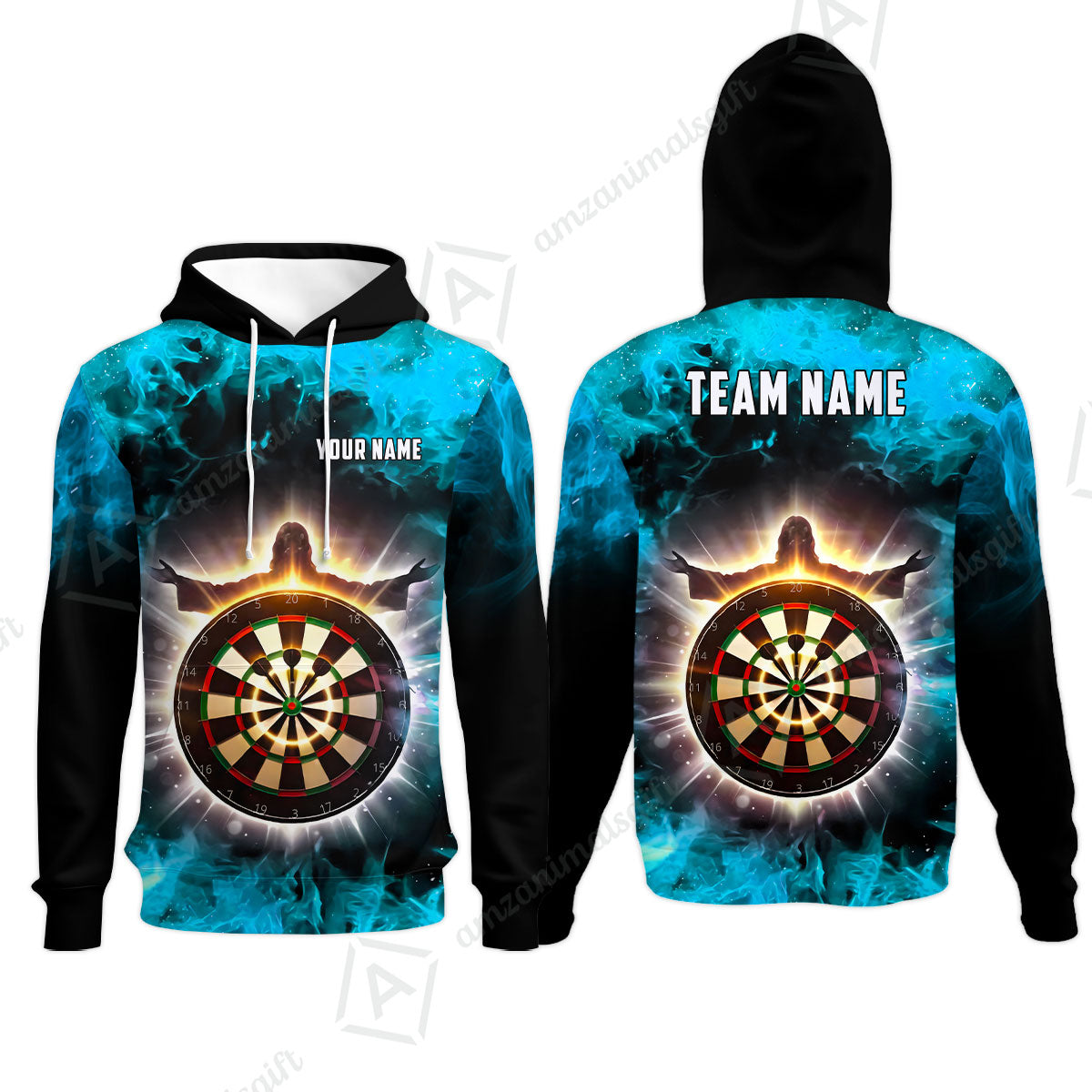 Custom Darts Team Jersey, Personalized Heavenly Strike Dart Polo Shirt For Players With Name & Team Name