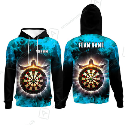 Custom Darts Team Jersey, Personalized Heavenly Strike Dart Polo Shirt For Players With Name & Team Name