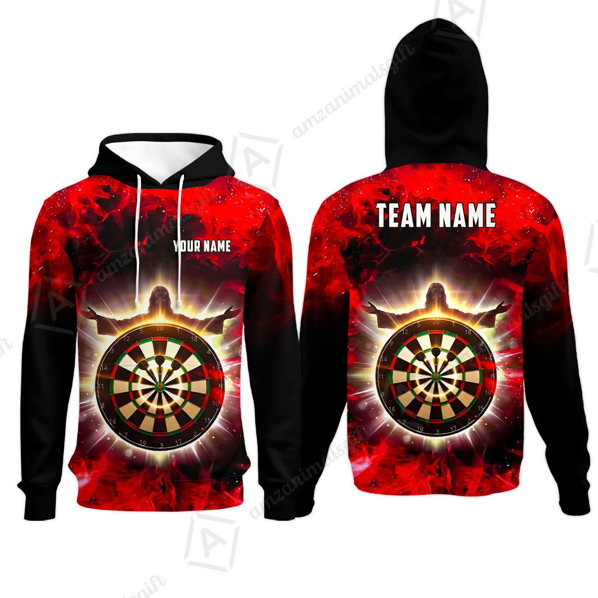 Custom Darts Team Jersey, Personalized Heavenly Strike Dart Polo Shirt For Players With Name & Team Name