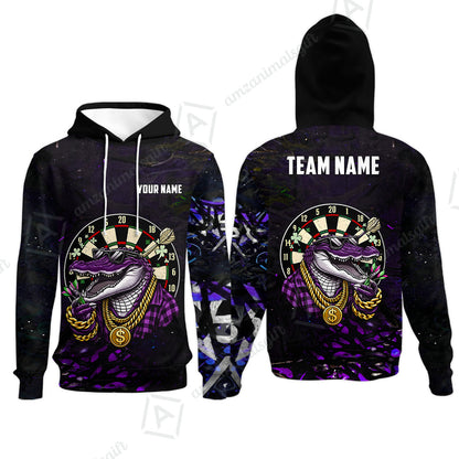 Custom Darts Team Jersey, Personalized Alligator Dart Jersey Shirt For Players With Name & Team Name