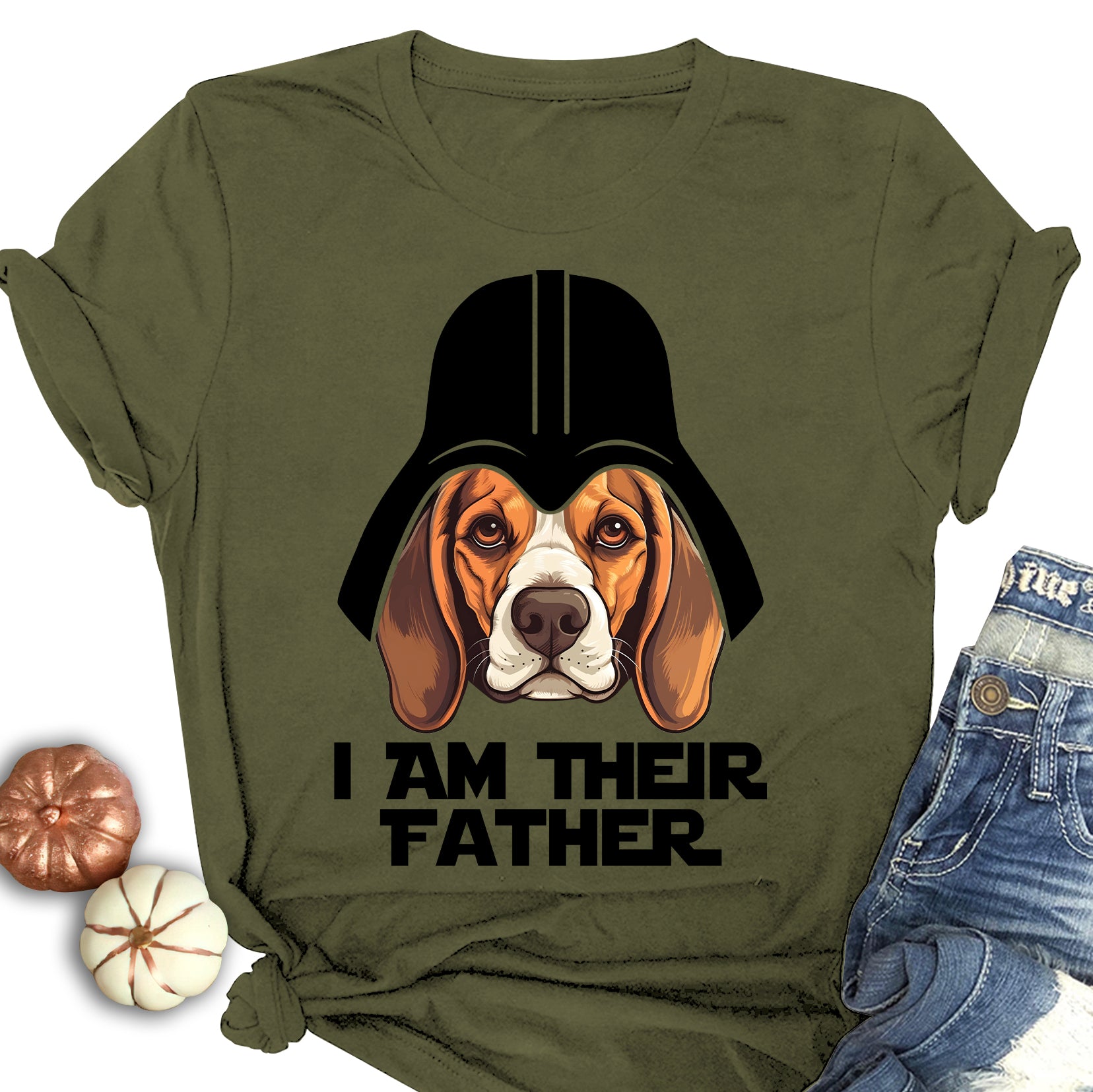 Beagle Father Shirt Father's Day Gift, I Am Their Father Beagle Dog Dad Shirt, Gifts For Dog Lovers, Beagle Lovers