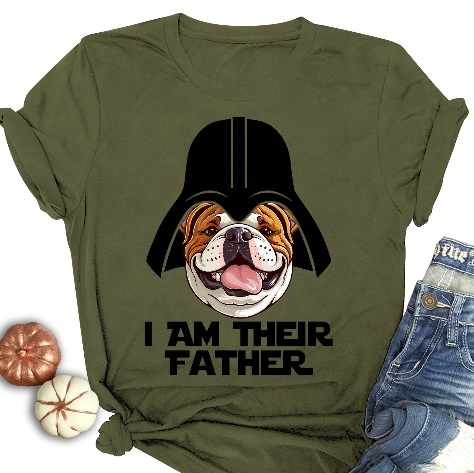 Bulldog Father Shirt - Father's Day Gift, I Am Their Father English Bulldog Dad Shirt, Gifts For Dog Lovers, British Bulldog Lovers