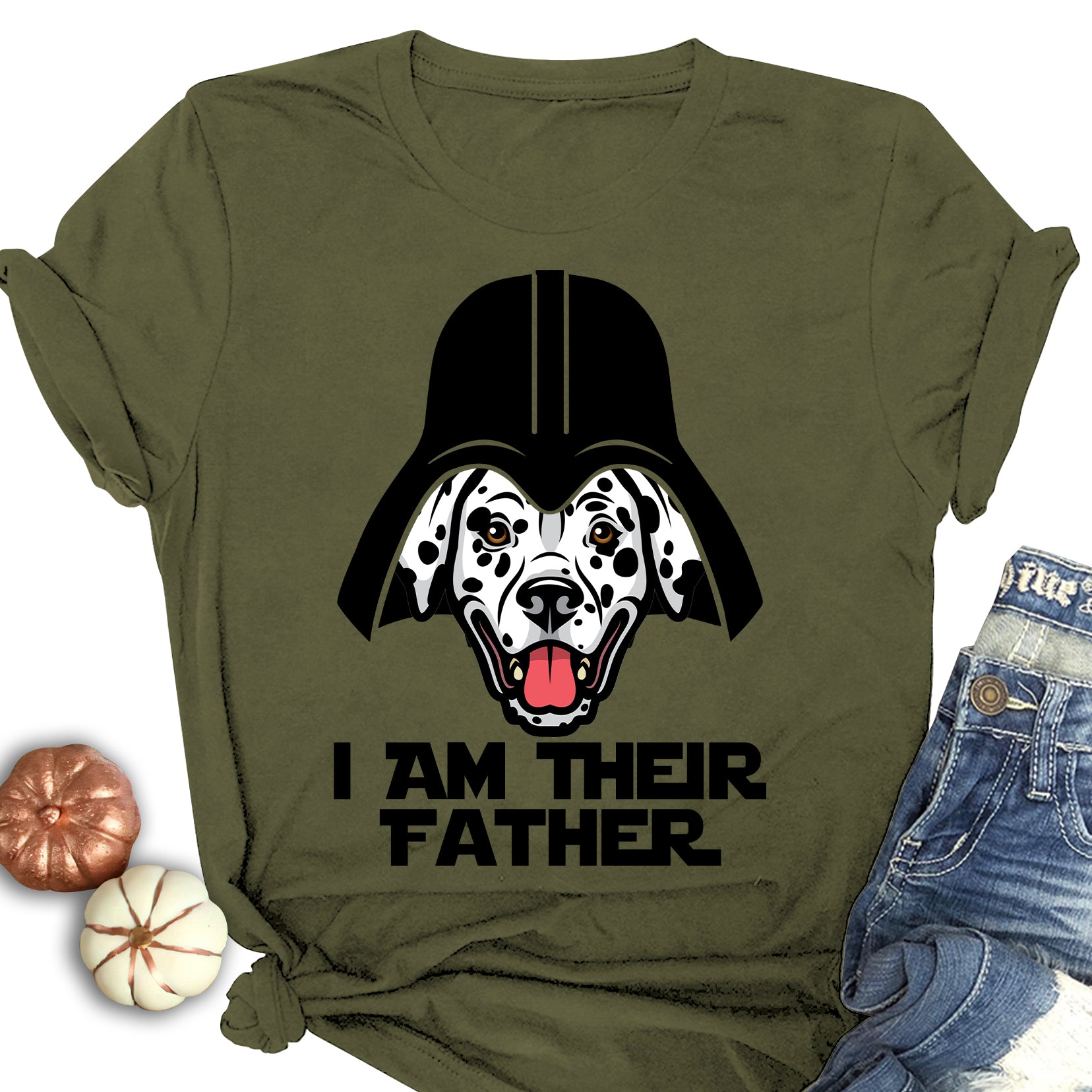 Dalmatian Dog Father Shirt, Father's Day Dog Gifts, I Am Their Father Dalmatian Dad Grandpa Shirt, Gifts For Dog Lovers, Dalmatian Lovers
