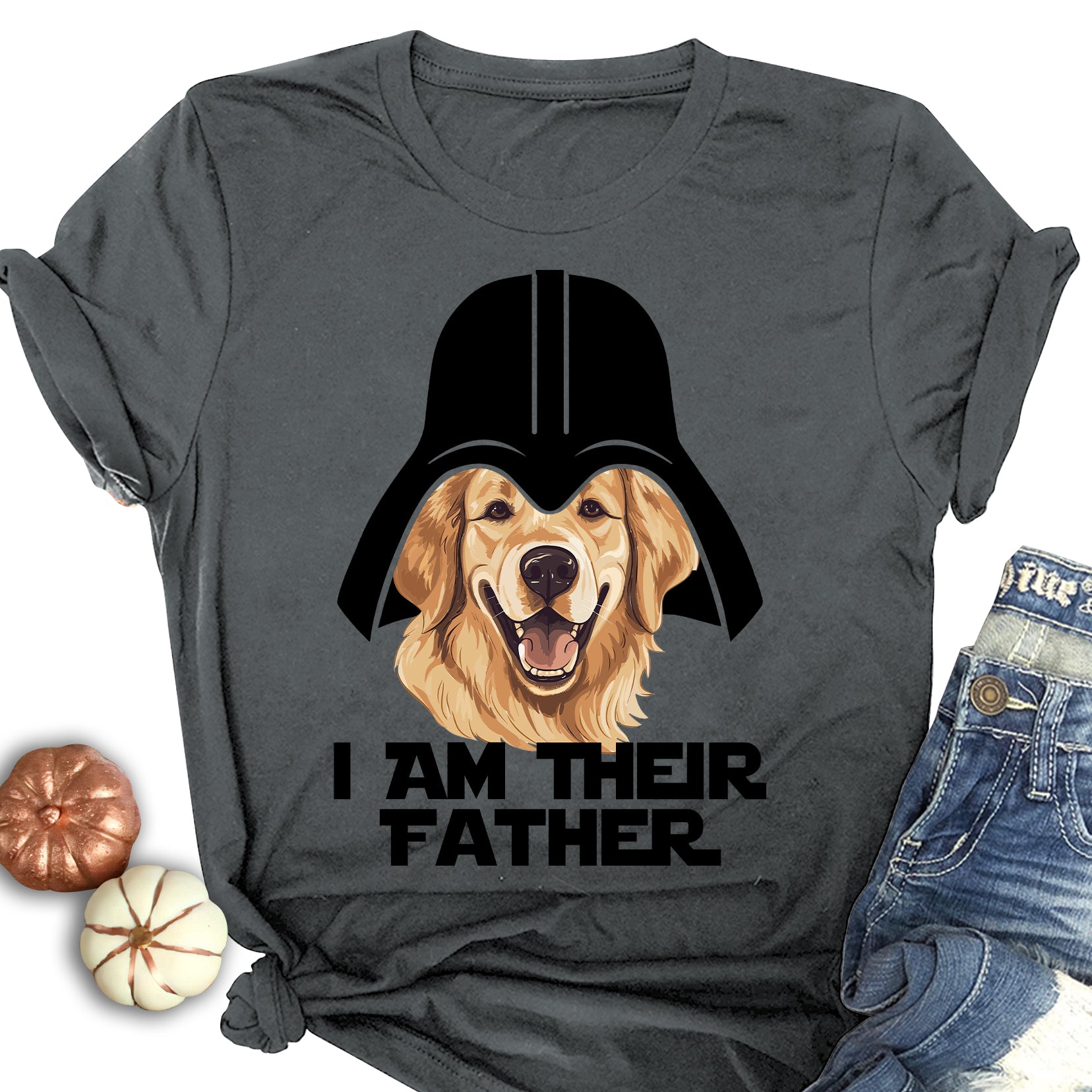 Golden Retriever Father Shirt, Father's Day Dog Gifts, I Am Their Father Golden Retriever Dad Grandpa Shirt, Gifts For Dog Lovers, Dog Dad