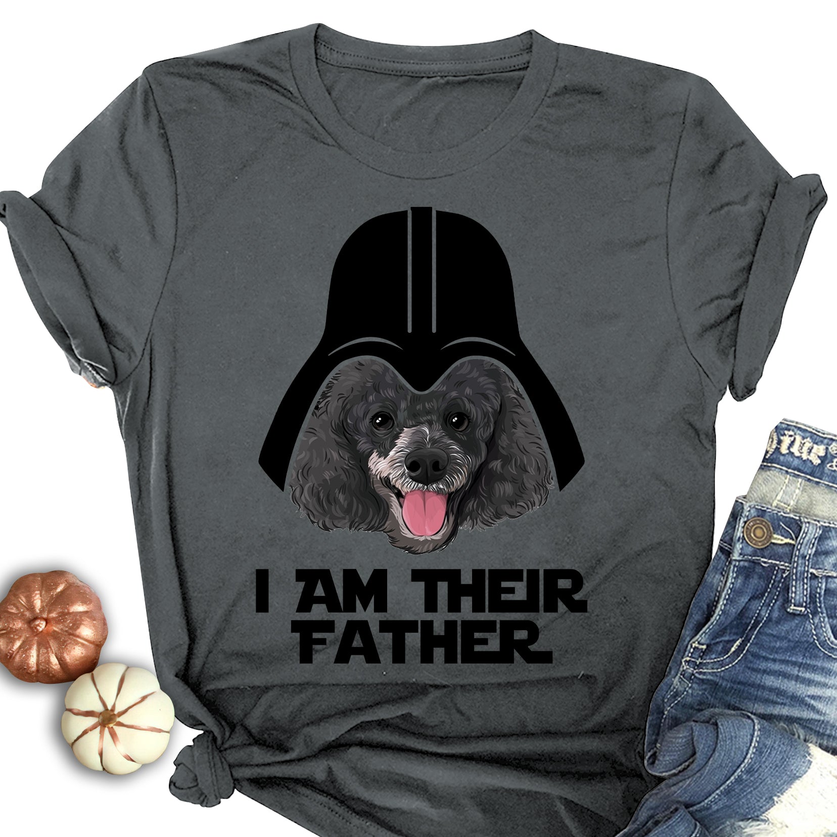 Poodle Dog Father Shirt, Father's Day Dog Gifts, I Am Their Father Poodle Dad Grandpa Shirt, Gifts For Dog Lovers, Pudel Dog Dad