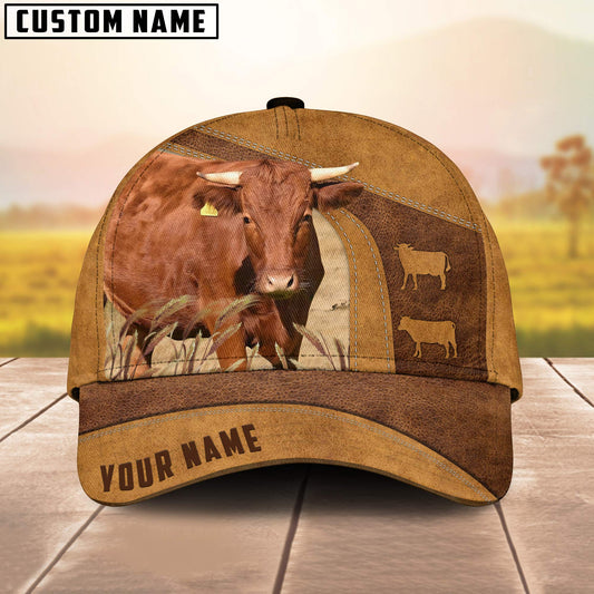 Customized Irish Dexter Cattle Caps, Irish Dexter Cow Pattern Brown Hats, Best Farm Hat Gift For Men Women Farmer