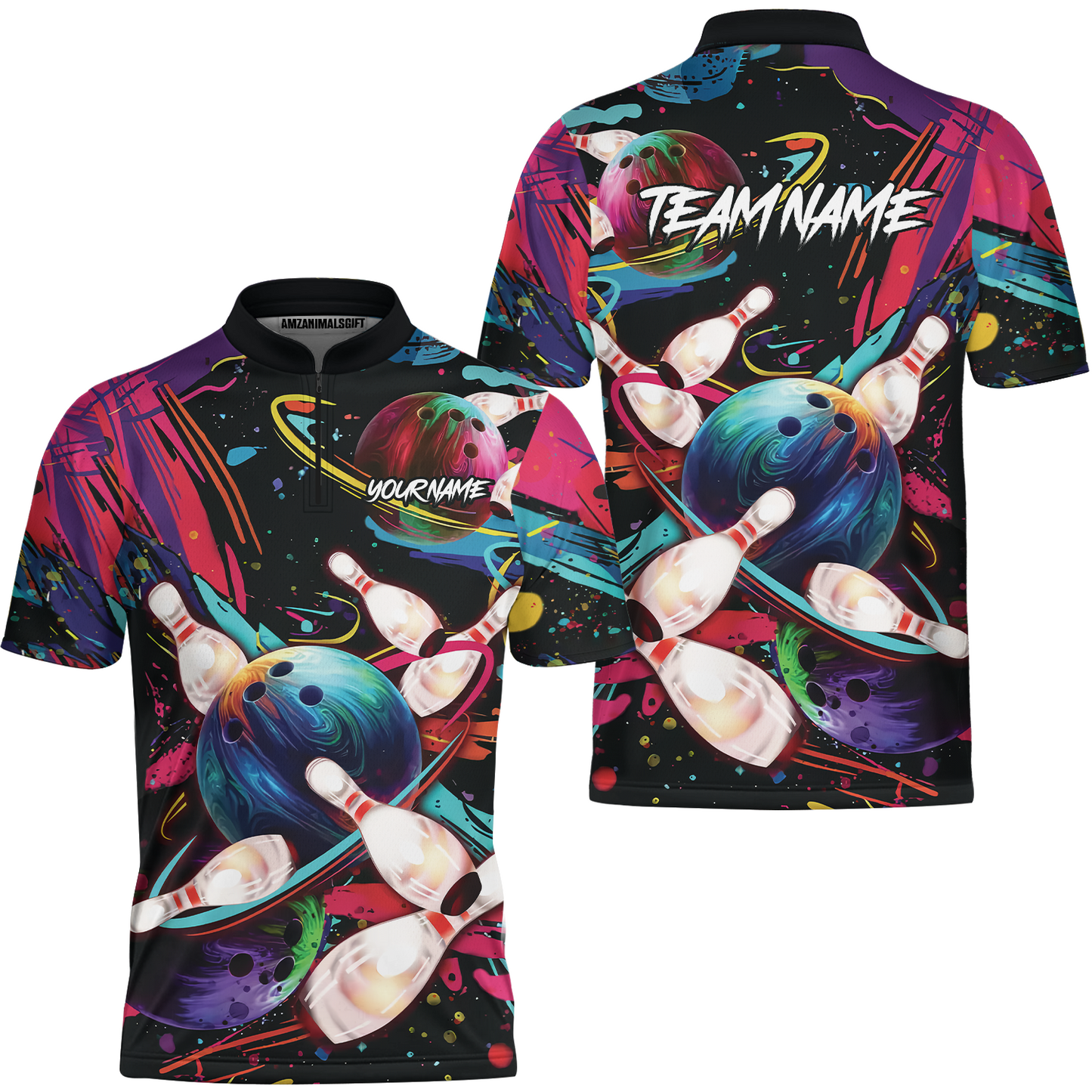 Customized Bowling Jersey, Colorful Bowling, Uniform Bowling - Personalized Name And Team Name