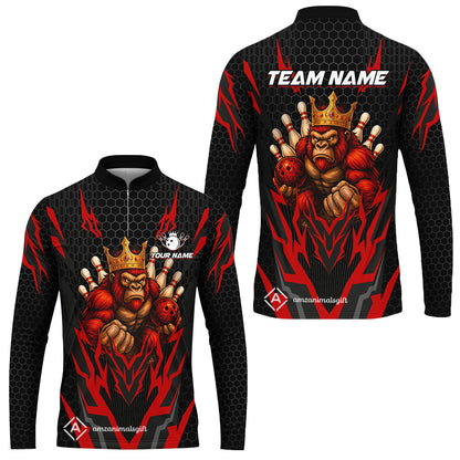 Custom Bowling Team Jerseys Polo Shirts, King Kong Bowling uniforms - Personalized Name And Team Name