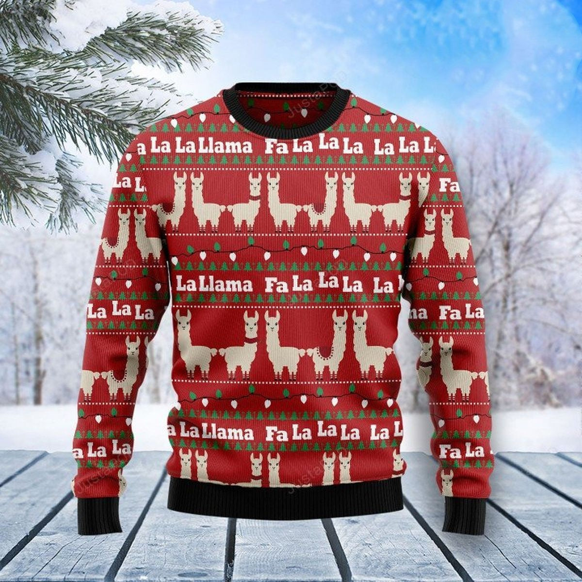 Llama Lalala Ugly Christmas Sweater, Perfect Gift and Outfit For Christmas, Winter, New Year Of Llama Lovers