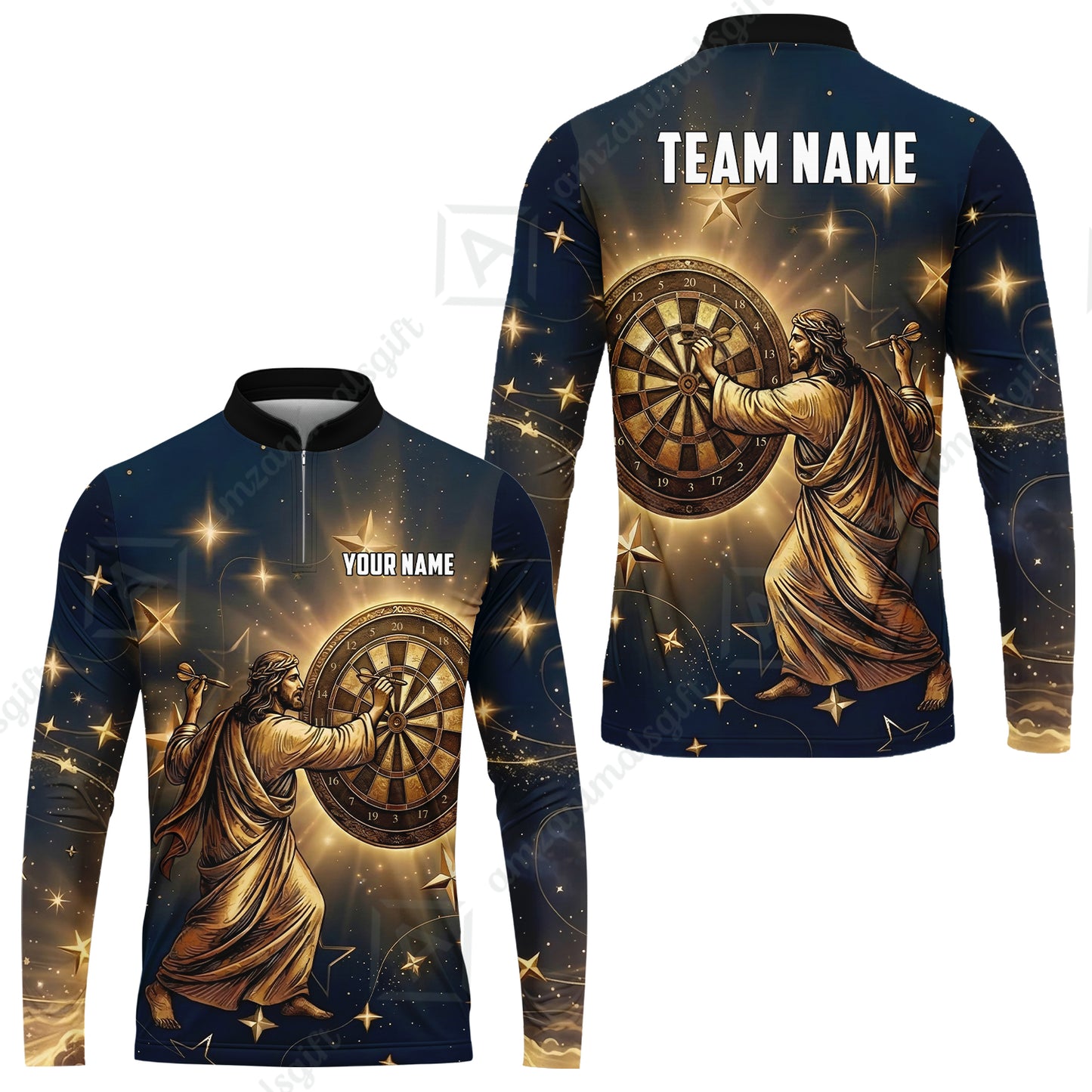 Custom Darts Team Jersey, Personalized God Darts Polo Shirt For Players With Name & Team Name