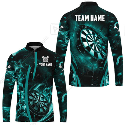 Custom Darts Jersey Polo Shirt, Vibrant Neon Darts, Custom Dart Jersey Team Shirt For Players With Name & Team Name