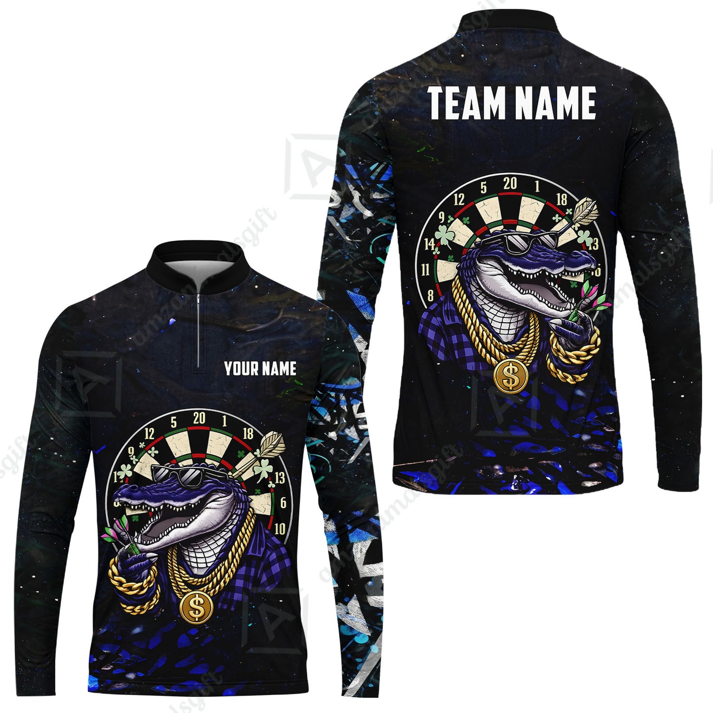 Custom Darts Team Jersey, Personalized Alligator Dart Jersey Shirt For Players With Name & Team Name