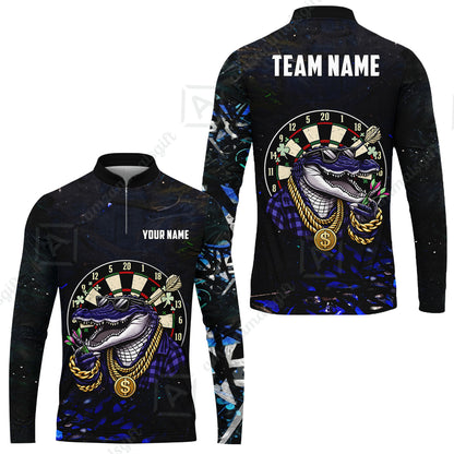 Custom Darts Team Jersey, Personalized Alligator Dart Jersey Shirt For Players With Name & Team Name