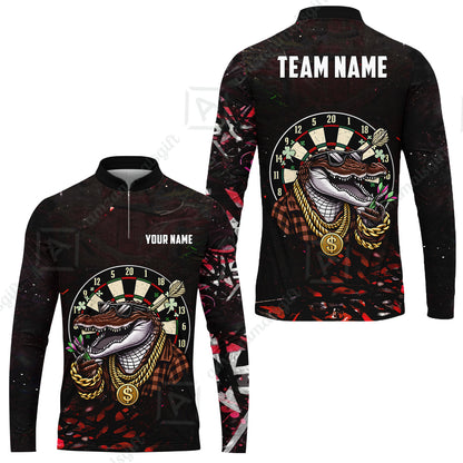 Custom Darts Team Jersey, Personalized Alligator Dart Jersey Shirt For Players With Name & Team Name