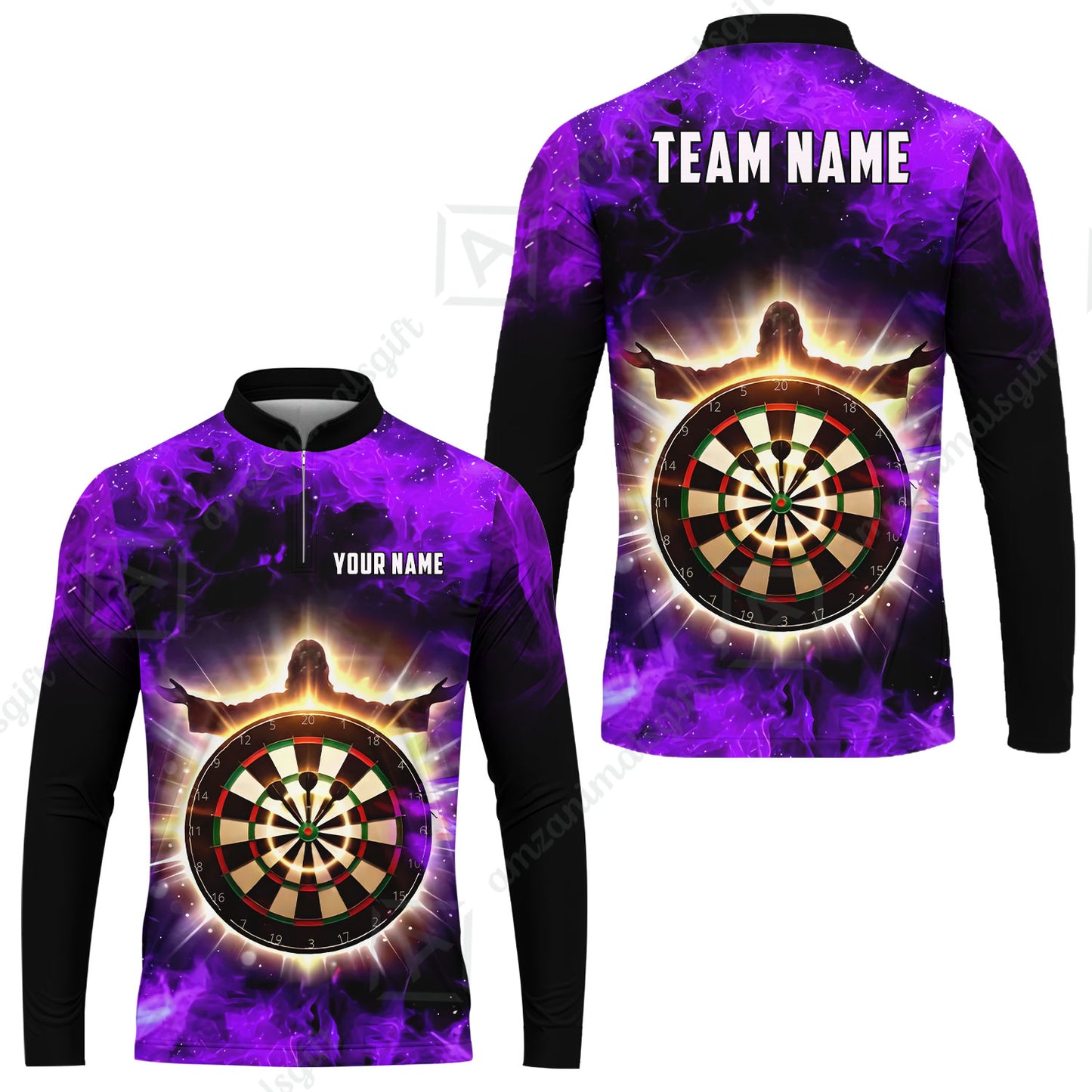 Custom Darts Team Jersey, Personalized Heavenly Strike Dart Polo Shirt For Players With Name & Team Name