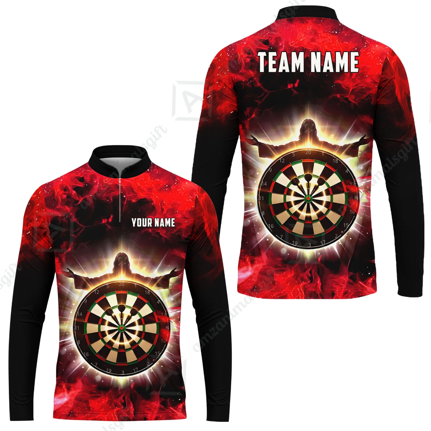 Custom Darts Team Jersey, Personalized Heavenly Strike Dart Polo Shirt For Players With Name & Team Name