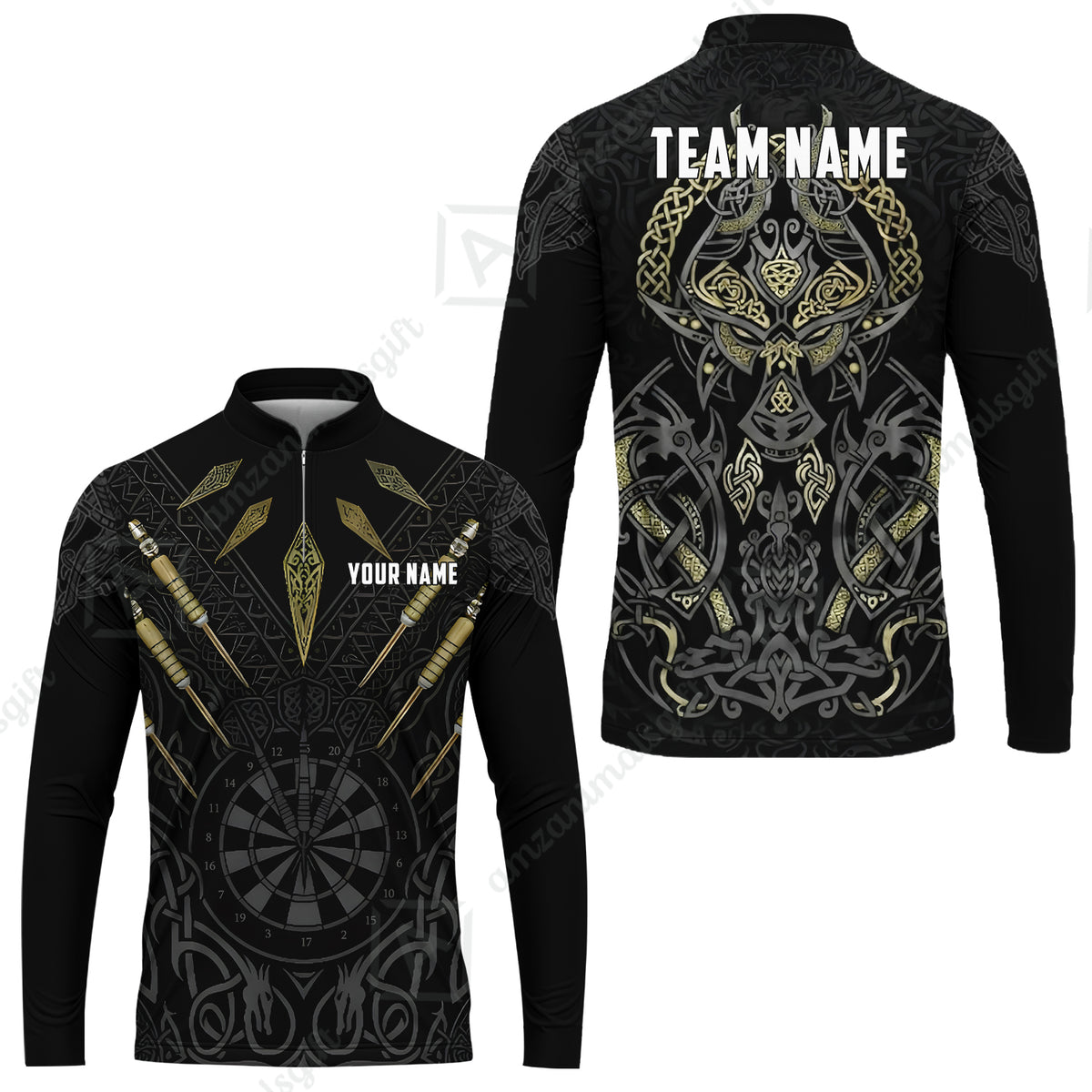 Custom Darts Team Jersey, Personalized Viking Darts Polo Shirt For Players With Name & Team Name