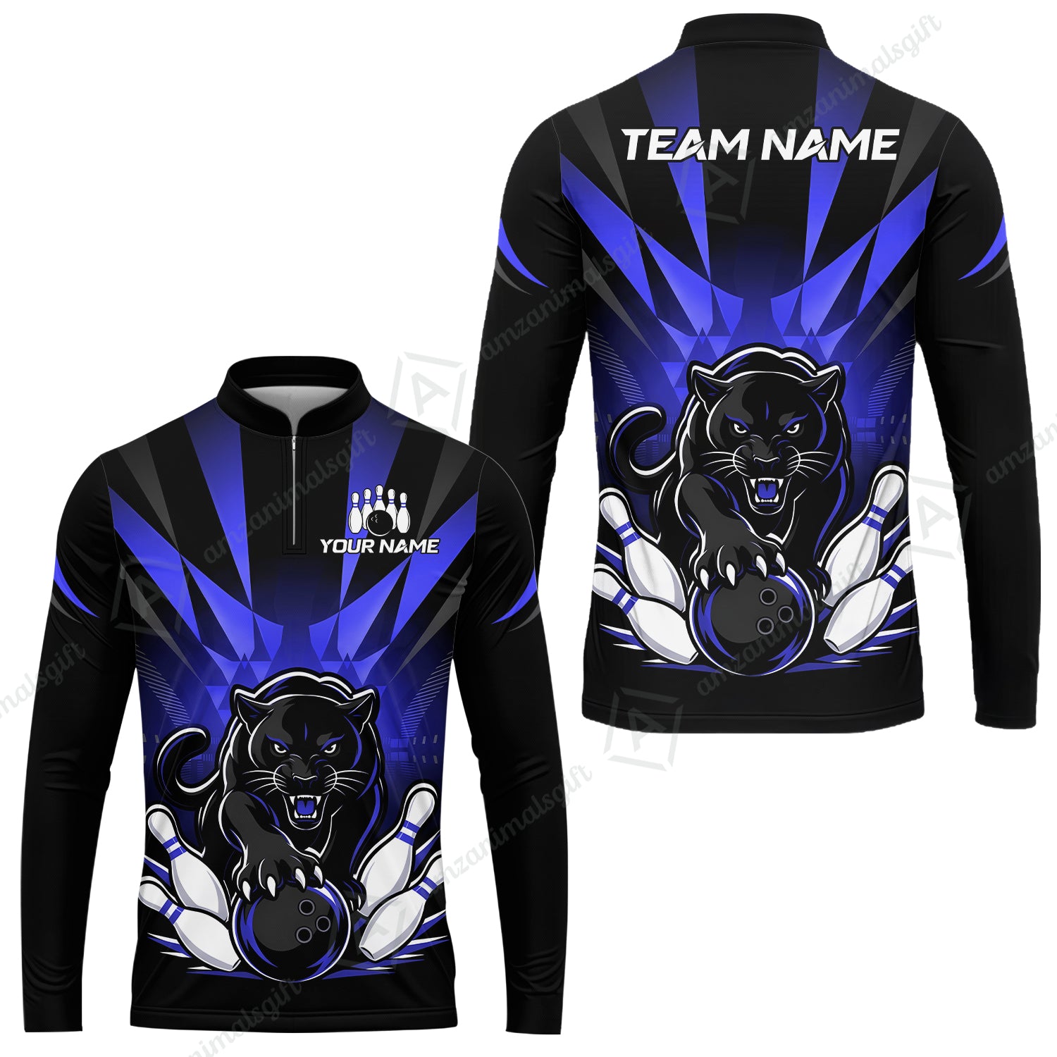 Long Sleeve Jersey Shirt||Blue