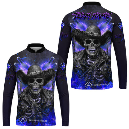 Long Sleeve Jersey Shirt||Blue