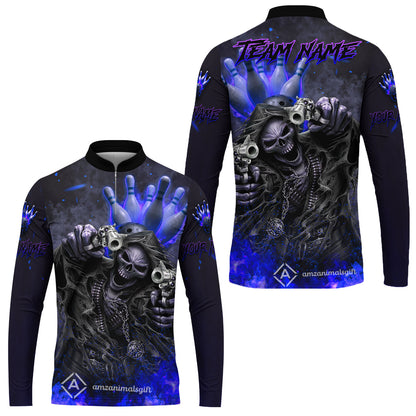 Long Sleeve Jersey Shirt||Blue