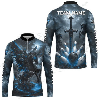 Long Sleeve Jersey Shirt||Blue