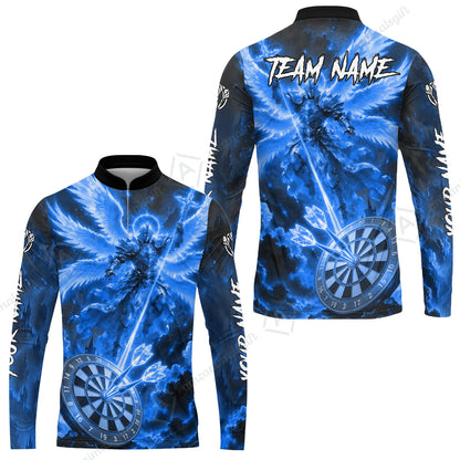 Long Sleeve Jersey Shirt||Blue