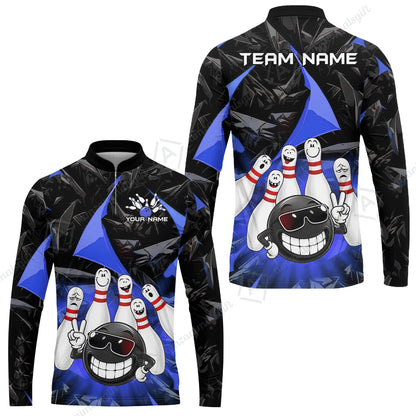 Long Sleeve Jersey Shirt||Blue