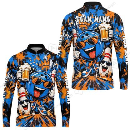 Long Sleeve Jersey Shirt||Blue