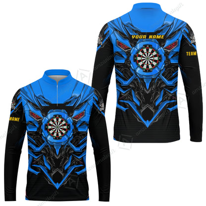 Long Sleeve Jersey Shirt||Blue