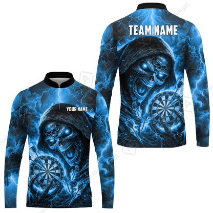 Long Sleeve Jersey Shirt||Blue