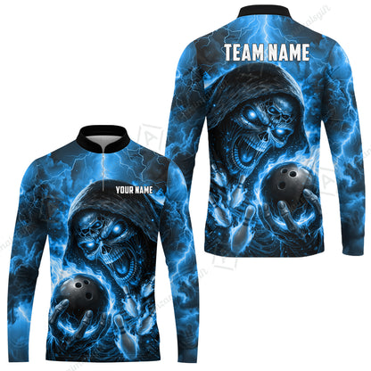 Long Sleeve Jersey Shirt||Blue