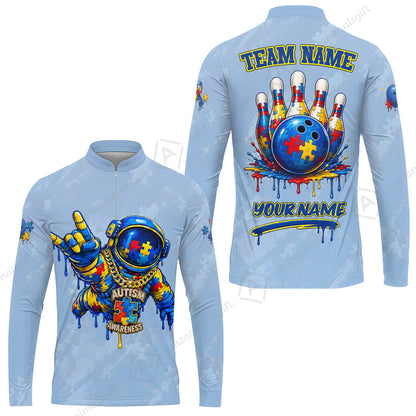 Long Sleeve Jersey Shirt||Blue
