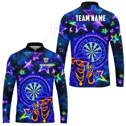 Long Sleeve Jersey Shirt||Blue