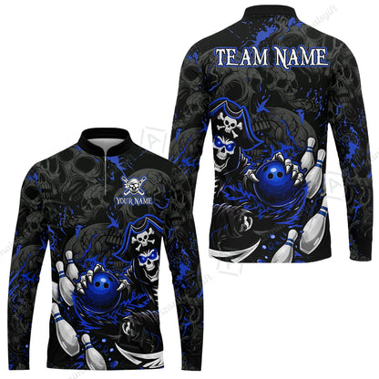 Long Sleeve Jersey Shirt||Blue
