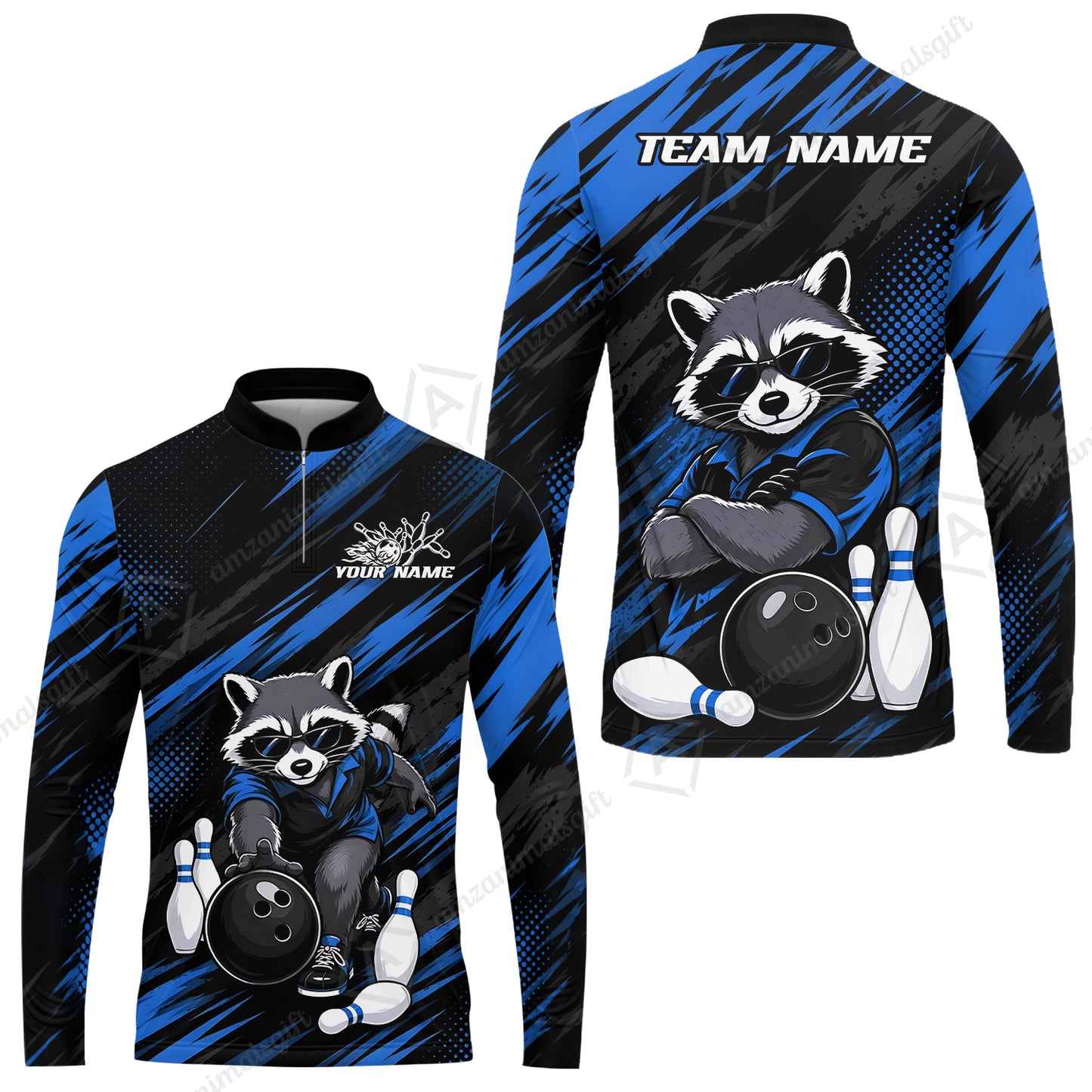 Long Sleeve Jersey Shirt||Blue