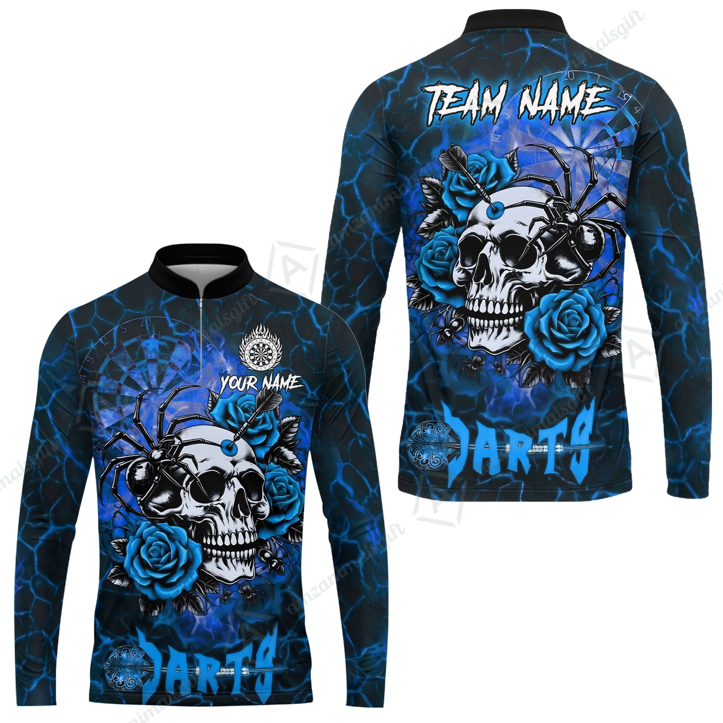 Long Sleeve Jersey Shirt||Blue