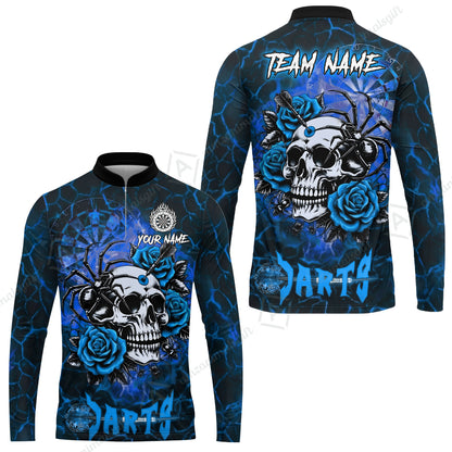 Long Sleeve Jersey Shirt||Blue