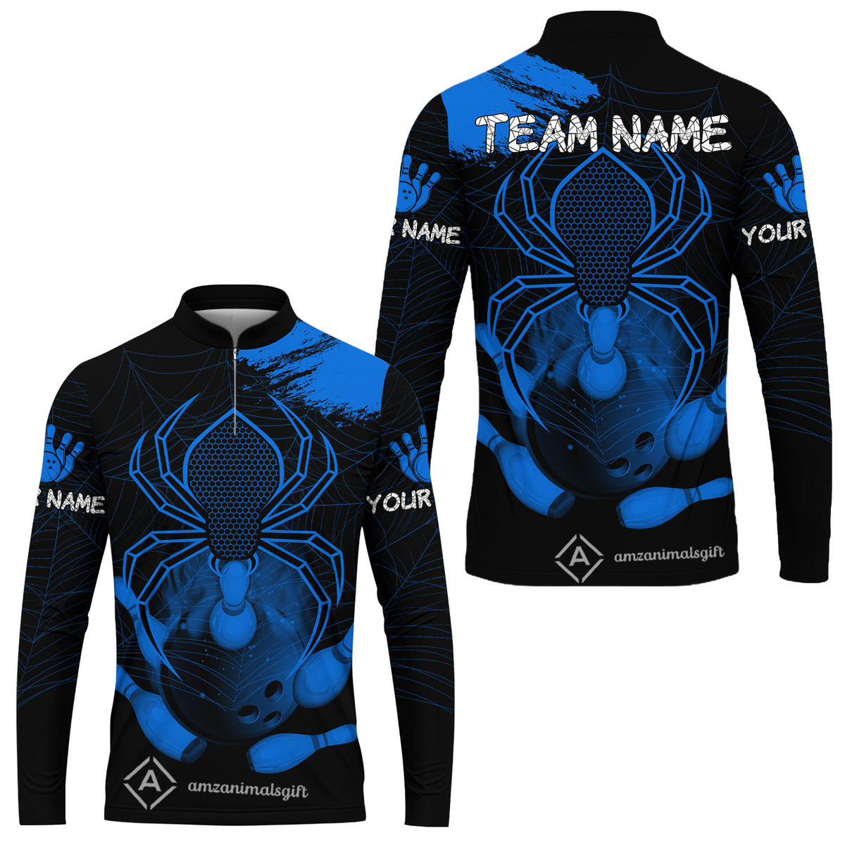Long Sleeve Jersey Shirt||Blue