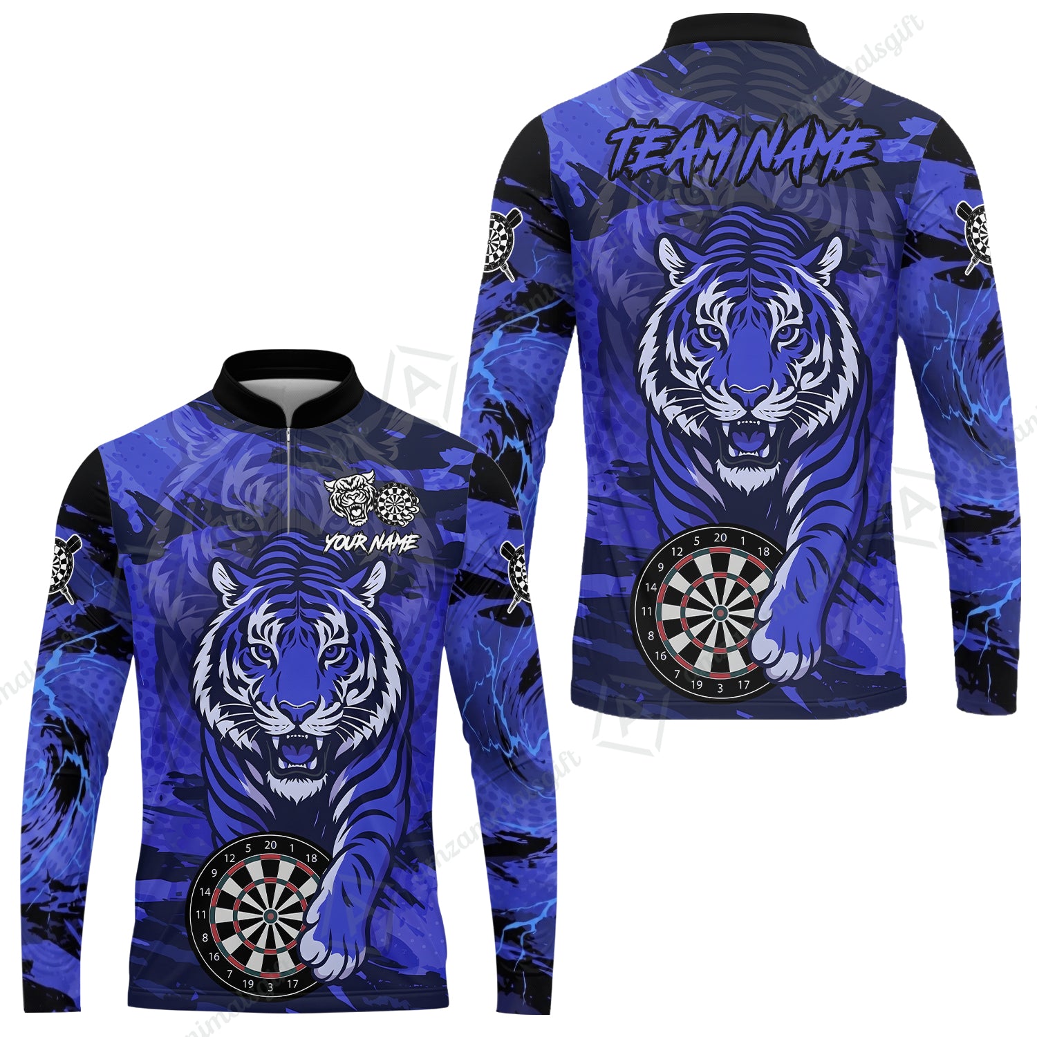 Long Sleeve Jersey Shirt||Blue